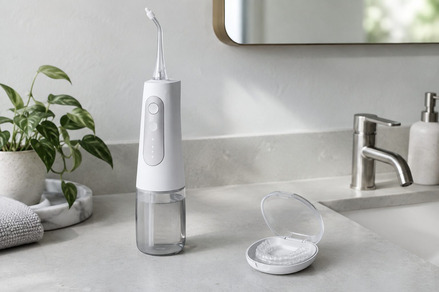 Water flosser for braces: how to clean around brackets and wires — FlosserGuide guide